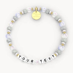 Custom Calm Waters Bracelet White Letters