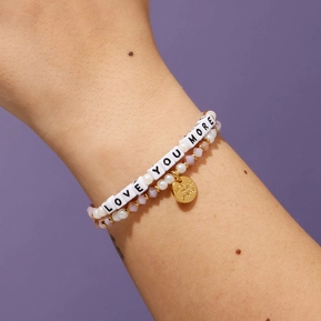 Custom Peachy Love Bracelet on Wrist