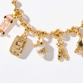 Coffee Charm bracelet