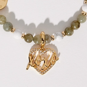 XOXO Heart Charm